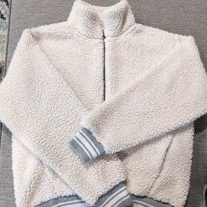 American Eagle womens shearling 1/2 zip sweatshirt